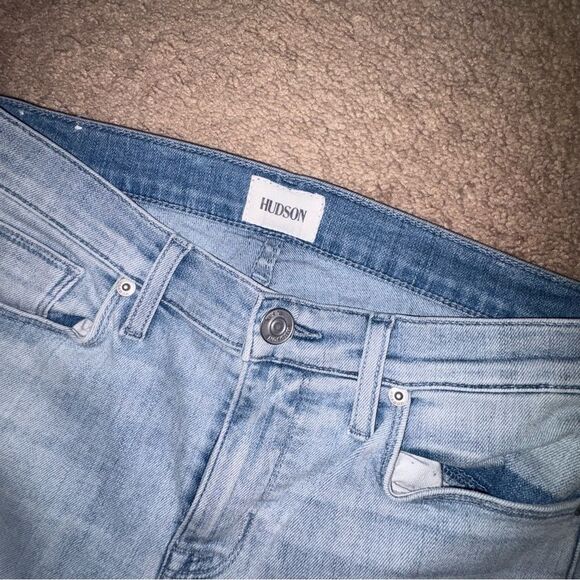 HUDSON Distressed Light Wash Jeans, Size 27 - Picture 4 of 5
